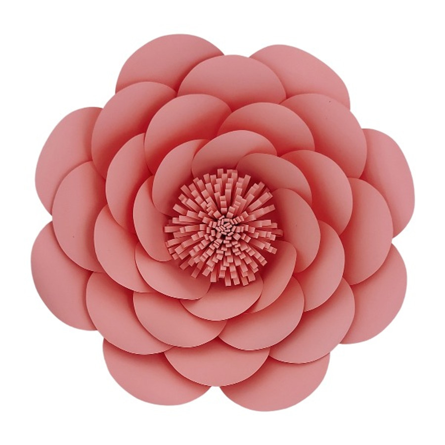 Rosa gigante de papel